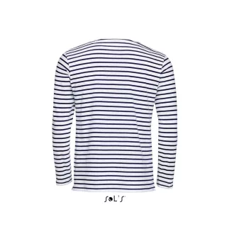   SO01402 SOL'S MARINE HOSSZÚ UJJÚ CSÍKOS PÓLÓ, White/Navy - S