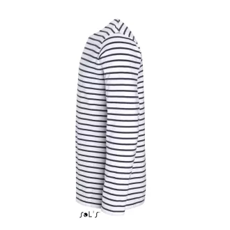   SO01402 SOL'S MARINE HOSSZÚ UJJÚ CSÍKOS PÓLÓ, White/Navy - S