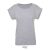 Női MELBA kereknyakú pamut póló, SOL'S SO01406, Grey Melange-S