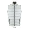 Férfi WAVE könnyű bélelt steppelt mellény, SOL'S SO01436, Metal Grey-S