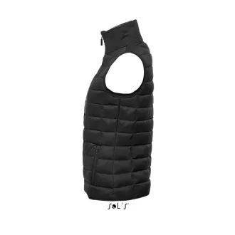   Női WAVE könnyű bélelt steppelt mellény, SOL'S SO01437, Black-S