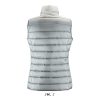 Női WAVE könnyű bélelt steppelt mellény, SOL'S SO01437, Metal Grey-S