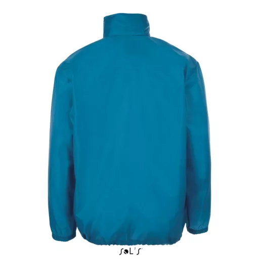 Uniszex széldzseki, gallérba rejtett kapucnival, SOL'S SO01618, Aqua-2XL