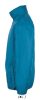 Uniszex széldzseki, gallérba rejtett kapucnival, SOL'S SO01618, Aqua-2XL