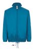 Uniszex széldzseki, gallérba rejtett kapucnival, SOL'S SO01618, Aqua-XL