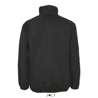   Uniszex széldzseki, gallérba rejtett kapucnival, SOL'S SO01618, Black-S