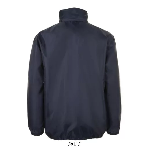 Uniszex széldzseki, gallérba rejtett kapucnival, SOL'S SO01618, French Navy-XL