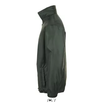   Uniszex széldzseki, gallérba rejtett kapucnival, SOL'S SO01618, Forest Green-XS