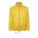 Uniszex széldzseki, gallérba rejtett kapucnival, SOL'S SO01618, Gold-M