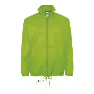   Uniszex széldzseki, gallérba rejtett kapucnival, SOL'S SO01618, Lime-S