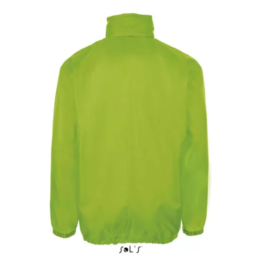Uniszex széldzseki, gallérba rejtett kapucnival, SOL'S SO01618, Lime-S