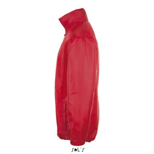 Uniszex széldzseki, gallérba rejtett kapucnival, SOL'S SO01618, Red-3XL