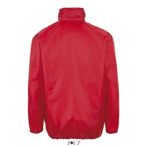 Uniszex széldzseki, gallérba rejtett kapucnival, SOL'S SO01618, Red-XL