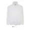 Uniszex széldzseki, gallérba rejtett kapucnival, SOL'S SO01618, White-3XL