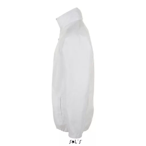 Uniszex széldzseki, gallérba rejtett kapucnival, SOL'S SO01618, White-3XL