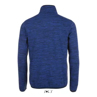   Uniszex TURBO cipzáras unisex vastag polár pulóver, SOL'S SO01652, Bugatti Blue/Navy Pro-XS