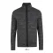 Uniszex TURBO cipzáras unisex vastag polár pulóver, SOL'S SO01652, Dark Grey/Black-M