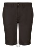 Férfi JASPER pamut rövidnadrág cipzáras sliccel, SOL'S SO01659, Black-38