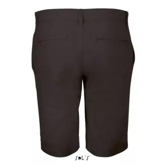   Férfi JASPER pamut rövidnadrág cipzáras sliccel, SOL'S SO01659, Black-38