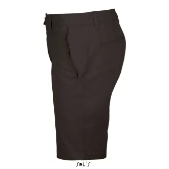   Férfi JASPER pamut rövidnadrág cipzáras sliccel, SOL'S SO01659, Black-38