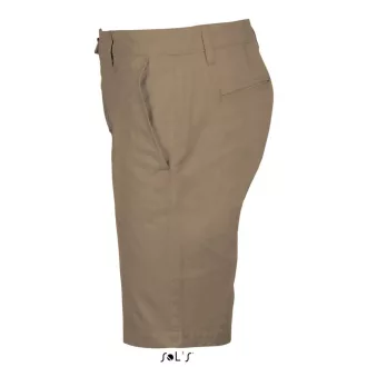   Férfi JASPER pamut rövidnadrág cipzáras sliccel, SOL'S SO01659, Chestnut-38