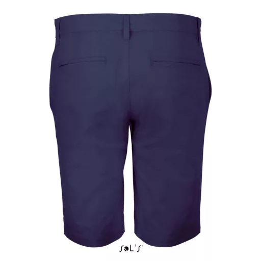 Férfi JASPER pamut rövidnadrág cipzáras sliccel, SOL'S SO01659, French Navy-44