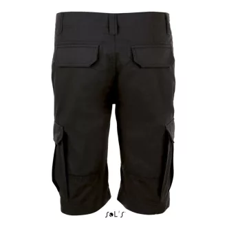   Férfi JACKSON pamut bermuda oldalsó szárzsebekkel, SOL'S SO01660, Black-40