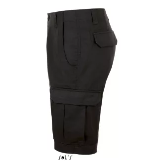   Férfi JACKSON pamut bermuda oldalsó szárzsebekkel, SOL'S SO01660, Black-40