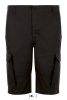 Férfi JACKSON pamut bermuda oldalsó szárzsebekkel, SOL'S SO01660, Black-42
