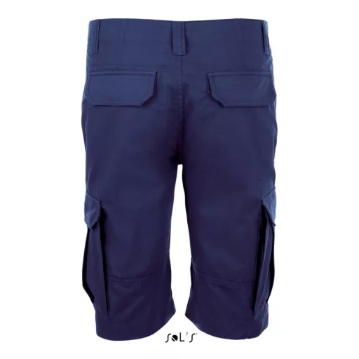 Férfi JACKSON pamut bermuda oldalsó szárzsebekkel, SOL'S SO01660, French Navy-52