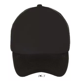   Uniszex hálós 5 paneles baseball sapka, SOL'S SO01668, Black-U