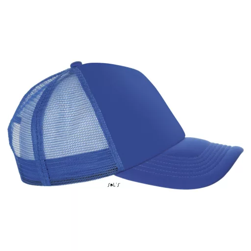 Uniszex hálós 5 paneles baseball sapka, SOL'S SO01668, Royal Blue-U