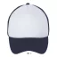Uniszex hálós 5 paneles baseball sapka, SOL'S SO01668, White/French Navy-U