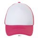 Uniszex hálós 5 paneles baseball sapka, SOL'S SO01668, White/Neon Coral-U