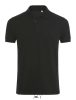 Férfi PHOENIX galléros sztreccs póló, SOL'S SO01708, Black-S