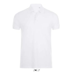   Férfi PHOENIX galléros sztreccs póló, SOL'S SO01708, White-S