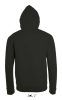 Uniszex cipzáras kapucnis pulóver, SOL'S SO01714, Black-S