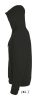 Uniszex cipzáras kapucnis pulóver, SOL'S SO01714, Black-S