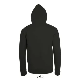   Uniszex cipzáras kapucnis pulóver, SOL'S SO01714, Black-XS