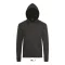 Uniszex cipzáras kapucnis pulóver, SOL'S SO01714, Charcoal Melange-2XL