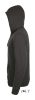 Uniszex cipzáras kapucnis pulóver, SOL'S SO01714, Charcoal Melange-2XL