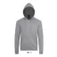 Uniszex cipzáras kapucnis pulóver, SOL'S SO01714, Grey Melange-L