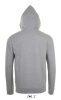 Uniszex cipzáras kapucnis pulóver, SOL'S SO01714, Grey Melange-L