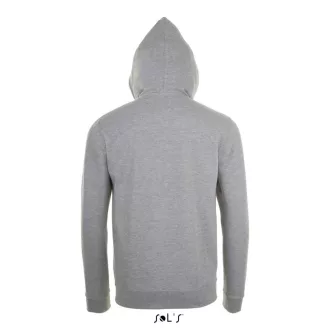   Uniszex cipzáras kapucnis pulóver, SOL'S SO01714, Grey Melange-XS