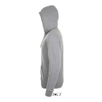   Uniszex cipzáras kapucnis pulóver, SOL'S SO01714, Grey Melange-XS