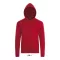 Uniszex cipzáras kapucnis pulóver, SOL'S SO01714, Red-XL