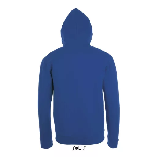 Uniszex cipzáras kapucnis pulóver, SOL'S SO01714, Royal Blue-S