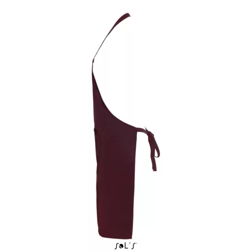 Uniszex GRAMERCY hosszú kötény első zsebbel, SOL'S SO01744, Burgundy-U