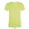 Női REGENT kereknyakú rövid ujjú pamut póló, SOL'S SO01825, Apple Green-2XL