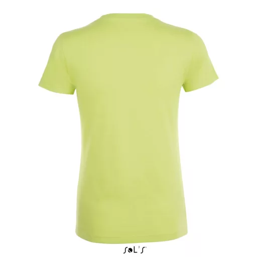Női REGENT kereknyakú rövid ujjú pamut póló, SOL'S SO01825, Apple Green-2XL